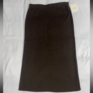 NWT Liz Claiborne Brown Sweater Material Maxi Skirt